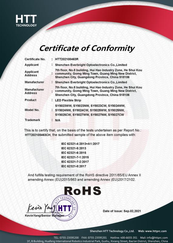 RoHS - Shenzhen Everbright Optoelectronics Co.,Limited