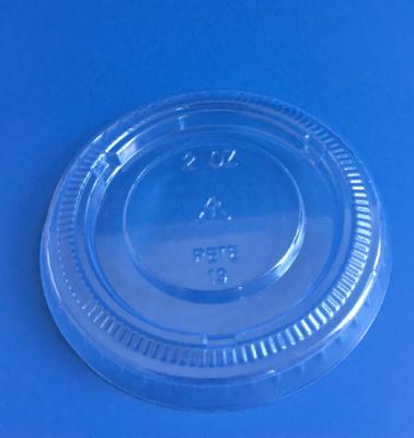 China Small Viable Clear Disposable Plastic 4oz PET Jello Shot Souffle Party Condiment Sauce Dip Cups With Lids for sale