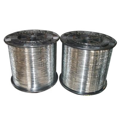 China Making Mesh And Pot Scourer Galvanized Wire Galvanized Flat Wire Galvanzied Pot Scourer Flat Wire 0.22mm for sale