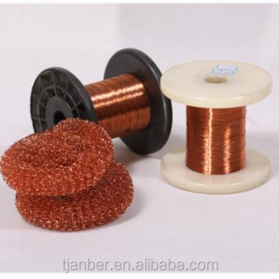 China Make mesh scourer copper coated round iron wire 0.20mm for copper wire mesh scourer whatsapp 008613920264894 for sale