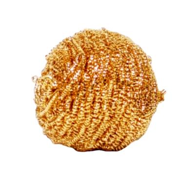 China H65 Brass Kitchen Scrubber For Kitchen Dishes Cleaning Brass Cleaning Ball 1 for sale