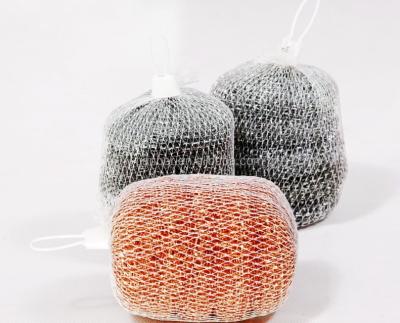 China Durable Paper Sleeve Pack Galvanized Mesh Scrubber for sale