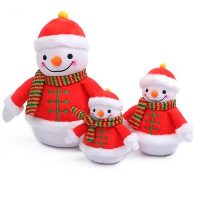 China Lovely Plush Stuffed Animal Toys Gifts plush toySanta Claus Stuffed Animal Plush Snowman Christmas Toys for sale