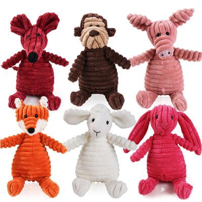 China Sustainable Manufacturer Private Label Stuffed, Wholesale Popular Bulk Pack Pet Set Natural Custom Squeaky Plush Dog Toy for sale