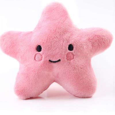 China Custom Viable Smiley Face Dog Vocal Plush Toy Cat Pet Toy Supplies Star Pets Toys and Accessories for sale