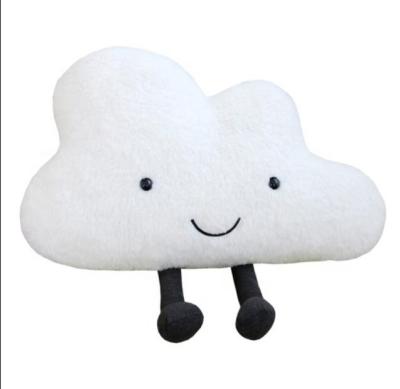 China Factory Supply Creative Fashion Anti-bacteria Soft Plush Cloud Pillow With Dark Gray Leg Cloud Cushion Pillow for sale