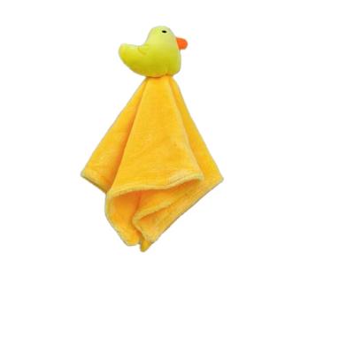 China Popular Hot Selling Soft Elastic Plush Chicken Head Relieving Soothing Creative Towel Baby Stuffed Doll Baby Toys for sale