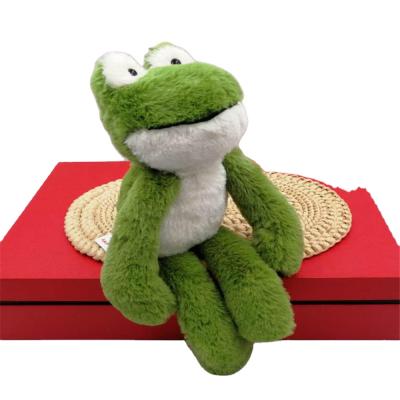 China Gift Factory Direct Plush Size Green Frog Stuffed Pillow Doll Gift Toy Large for sale