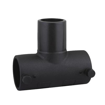 China HDPE Electrofusion Pipe Fittings Fused Reducing Tee HDPE Fittings For Gas Supply Equal for sale