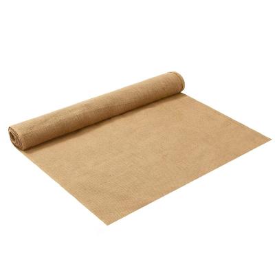 China 40 Inch Natural Organic Burlap Wedding Aisle Runner Jute Aisle Runner For Party for sale