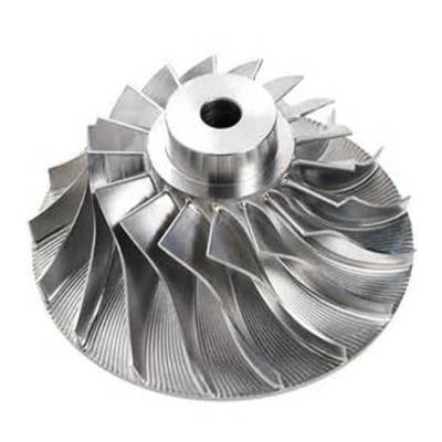 China Industry Custom 5 Axis Machinery Parts Machined Aluminum Turbo Impellers for sale