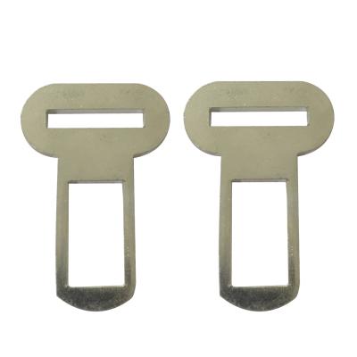 China Automotive Safety OEM Custom Galvanized Punch Metal Stamping Manufacture Stainless Steel Car Seat Belt Buckle Tongue for sale