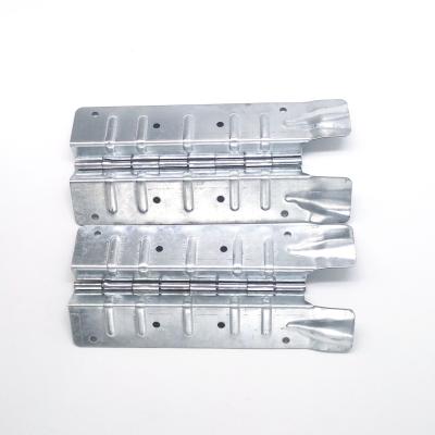 China Application 220*89*1.5mm Stainless Steel Crate Container Pallet Collar Stamping Shipping Hinge For Wooden Boxes for sale