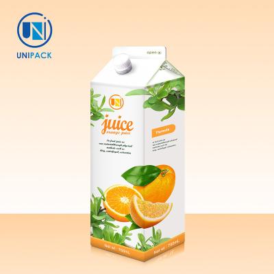 China Milk Drink Gable Top Carton Multiple Sizes Non Toxic High Safety for sale