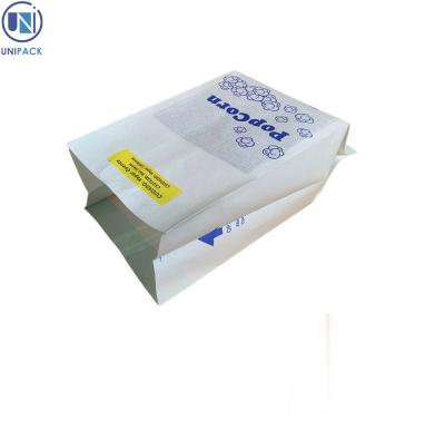 China Disposable Microwave Popcorn Bag  Food Packaging UPMPW-001 Heat Seal for sale