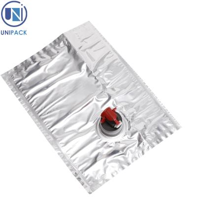 China UNIPACK Custom Print Disposable Coffee Juice BIB Bag In Box With Valve for sale