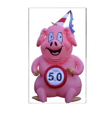 China Advertising/event/promotion/decoration type giant inflatable pig balloon for advertising/inflatable pig ground balloon for sale