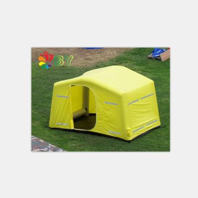 China 0.6mm/0.9mm PVC Tarpaulin Portable Airtight Inflatable Rescue Tent Inflatable First Air Medical Tent for sale