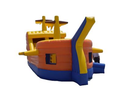 China interior & Outdoor Inflatable Inflatable Boat Moonwalk Pirate Castle Pirate Entertainment Custom Air Bouncer for sale