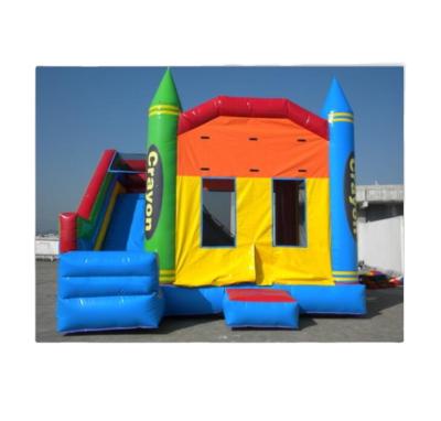 China interior & Large Size Outdoor Inflatable Bouncy Inflatable Castle Bouncer Outdoor Inflatable Pencil Entertainment Jumping Bounce for sale