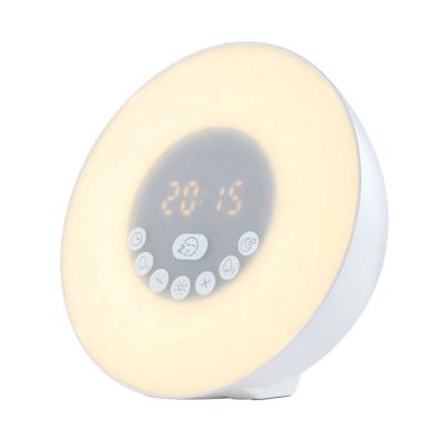 China Home Portable Wireless Bedside Light White Noise LED Night Light Bedside Alarm Clock Phone Function Colorful Egg Lamp With BT Speaker for sale