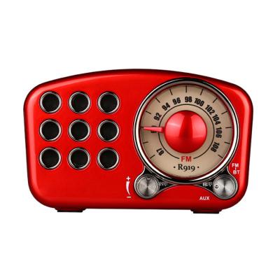 China New Arrival Video Radio Call Mini Portable Wireless Vintage Speaker Retro Loudspeaker With FM Radio for sale