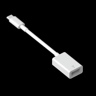 China USB Type-C Male to USB3.0 Converter Cable USB Female OTG Adapter - White 135mm*19.8mm*11.3mm (L*W*H) for sale