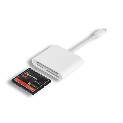 China Memory Card Reader Camera Accessories Type C to SD CF TF Card Reader Mobile USB Memory Card Reader for sale