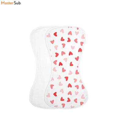 China Manufacturer Peanut Washable Sublimation Burp Cloth Blank , Sublimation Baby Burping Cloth For DIY for sale