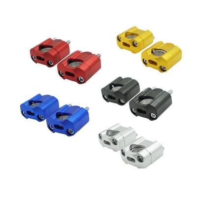 China Aluminum Alloy Motorcycle Refitting CNC Tap Press Code Block Altitude Reducer Reducer Handlebar Tap Fixed 22MM28MM Universal for sale