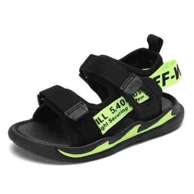 China Other Boy Sandal 2021 New Summer Soft Soled Velcro Kids Beach Shoe Is Portable For Middle School Boy Summer for sale