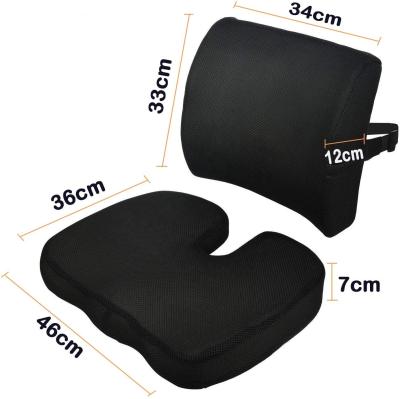 China PORTABLE Memory Foam Back Cushion Lumbar Support Chair for sale