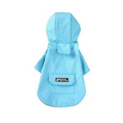 China Stocked Wholesale Dog Raincoats Raincoats With Reflective Strap Hood for sale