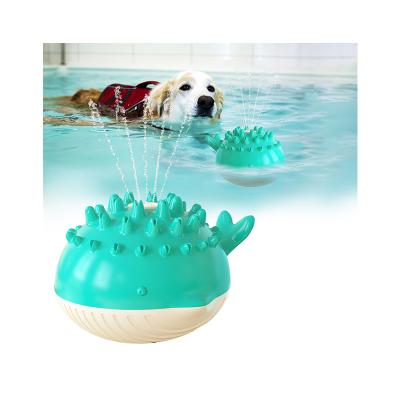 China 112*140*91mm Viable High Quality Animal Swimming Toy Chewing Water Spray Dog Tooth Toy for sale