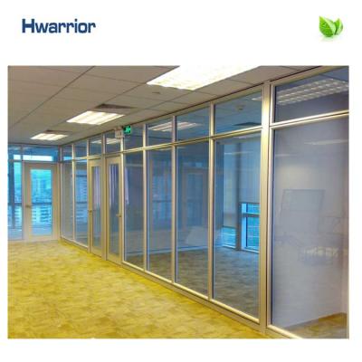 China 2020 New Furniture Office Use Glass Fashion Customized Customized Partition Wall With Aluminum Frame Safety Tempered Glass Canton Supplier for sale