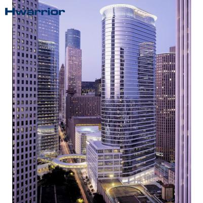 China Modern Innovative Long Lifespan Structural Skyscraper Manufacturing Design Glass Curtain Wall System for sale