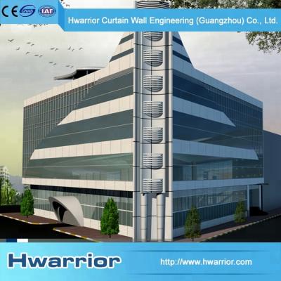 China Aluminum Frame Extrusion Profile Curtain Wall Interior Exterior Aluminum Glass Panel for sale