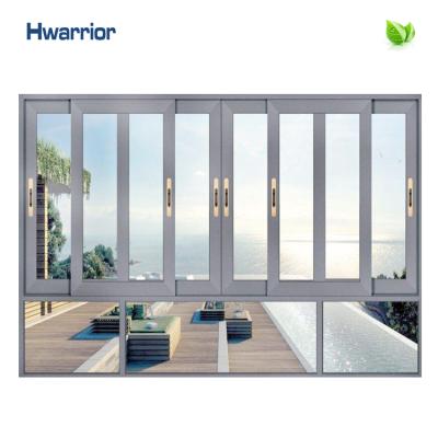 China High swing performance with vertical aluminum door and sliding window Foshan direct selling the latest window china factory design for sale