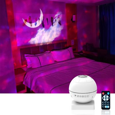 China 2021 Dropshipping Star Projector Laser Star Night Light Wave LED Starry Night Light Music Modern Light Projector for sale