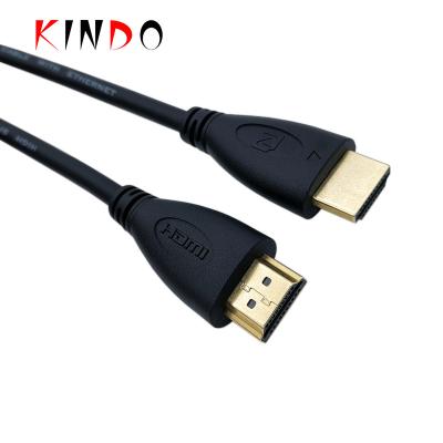 China Multimedia polybag packaging and 24K gold 4K HDMI connector cables 1.5M 3M 5M for sale