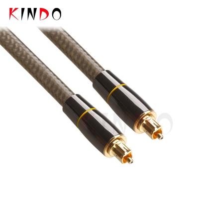 China Multimedia JINHUI Toslink To Toslink Cable High Quality Audio Metal Assembling Digital Fiber Optic Cable for sale