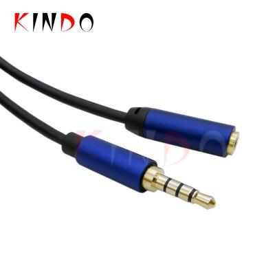 China Speaker 3.5MM male to female gold plated aux audio cable. cable stereo for sale