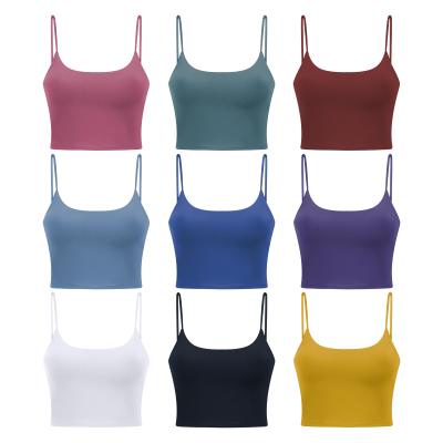 China Breathable High Print Running Crop Camisole Workout Sports Bra Top Sports Bra For Women for sale