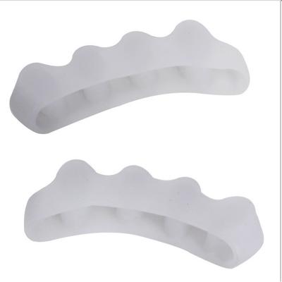 China New soft and comfortable warm silicone Toe Spacers of Toe Separator Hallux Valgus Correction of foot care five for sale