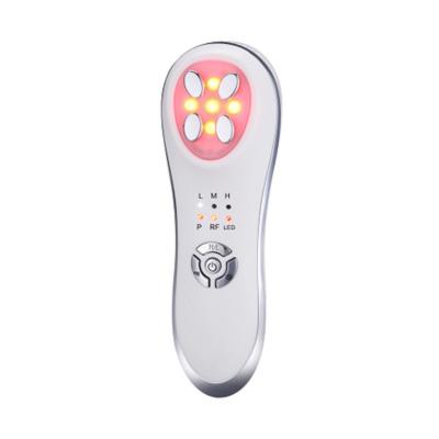 China 2020 Anti-Puffiness LED Light Photon Therapy Beauty Device Skin Care RF+EMS Facial Massager With 5 Colors for sale