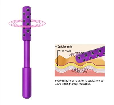 China Germania Handheld Negative Ion Facial Massager Ifine Beauty Home Face Lift 24 Slimming Beauty Roller Massager Gold Rod for sale