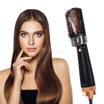 China IFINE Household Beauty Infrared Steamer 3 in 1 Hair Dryer Brush Negative Ion Hot Comb Electric Hair Straightener Comb with Water Tank for sale