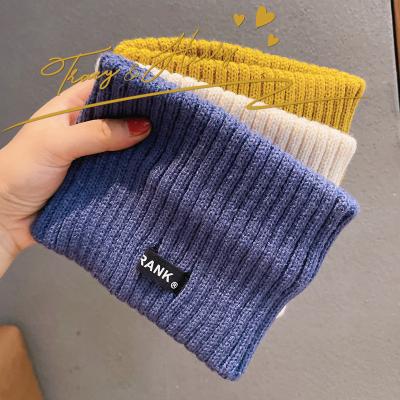 China Hair decoration Tracy and Herry INS style fashion hair accessories simple design letter hair bands wool knitted wide overflow headband ornament for sale