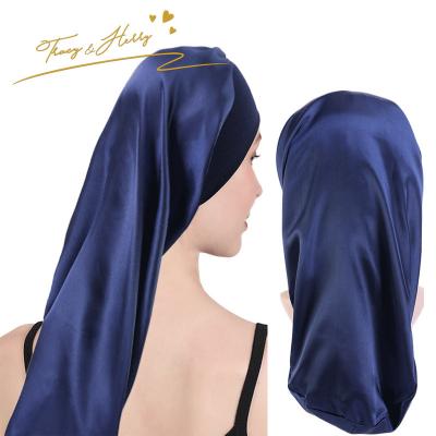 China DecorateÂ   Tracy&Herry 2022 New Double Layer Silk Hat Twist Hat Muslim Hijab Chemo Hat Chemotherapy Hat Cross Scarves Satin Turban Hat for sale