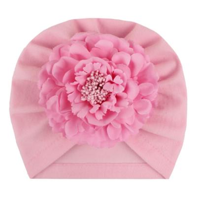 China Tracy Hair Decoration and Herry Baby Turban Flower Headband Polyester Turban Baby Accessories Headband Hat 7 Soft Warm Colors for sale